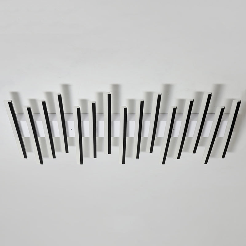 Multi Lights Strips Semi-inbouw plafondverlichtingsarmaturen Moderne stijl metalen semi-inbouwlamp