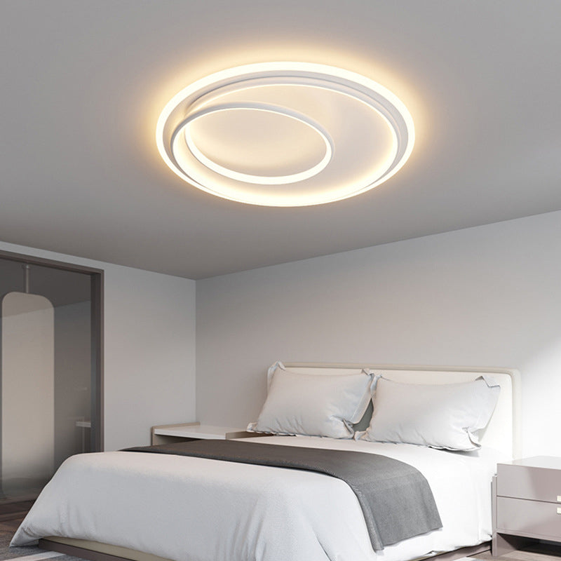 1-Light Ring Led Flush Ceiling Lights Modern Style Metal Led Flush Mount Ceiling Light Fixtures