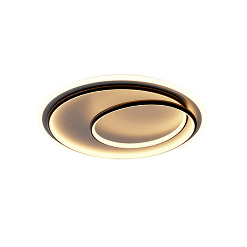 1-Light Ring Led Flush Ceiling Lights Modern Style Metal Led Flush Mount Ceiling Light Fixtures