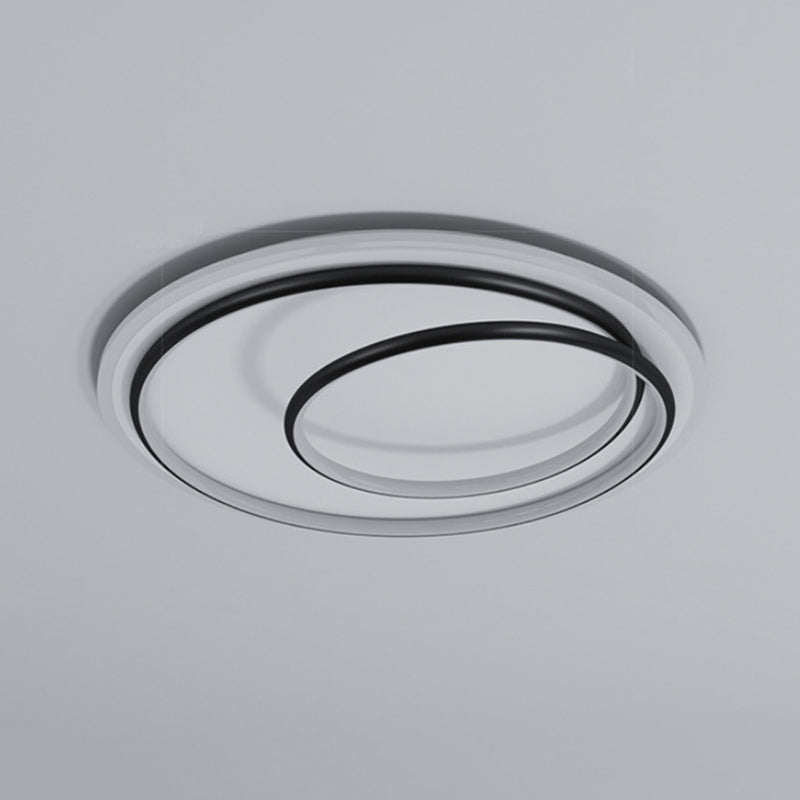 1-Light Ring Led Flush Ceiling Lights Modern Style Metal Led Flush Mount Ceiling Light Fixtures