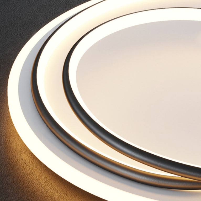 1-Light Ring Led Flush Ceiling Lights Modern Style Metal Led Flush Mount Ceiling Light Fixtures