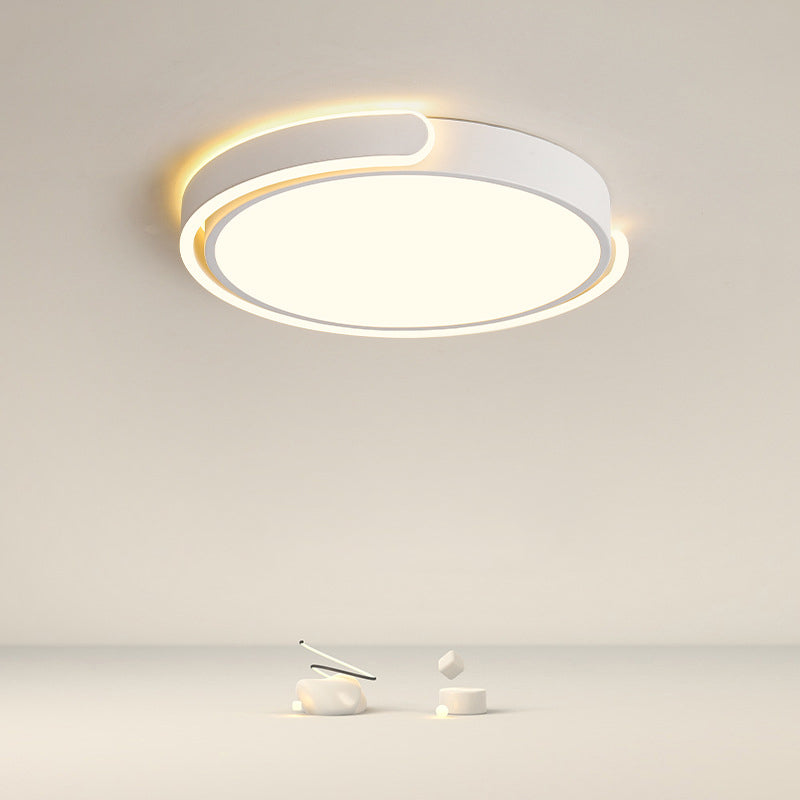 Moderne Stijl Metalen Led Flush Mount Plafond Lamp Fixtures Ronde 1-Light Led Flush Light