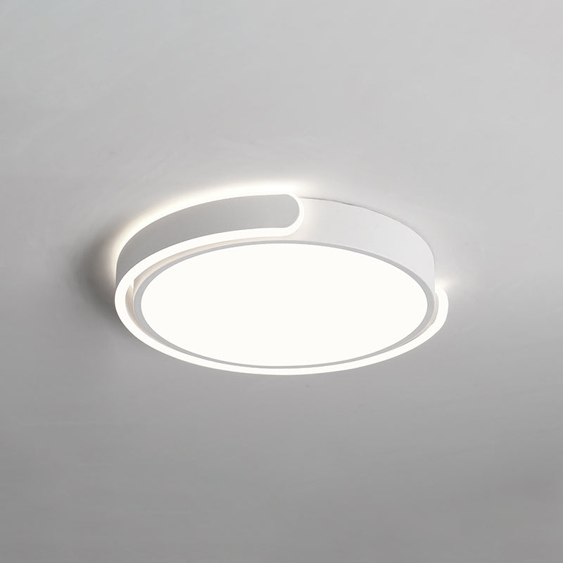 Moderne Stijl Metalen Led Flush Mount Plafond Lamp Fixtures Ronde 1-Light Led Flush Light