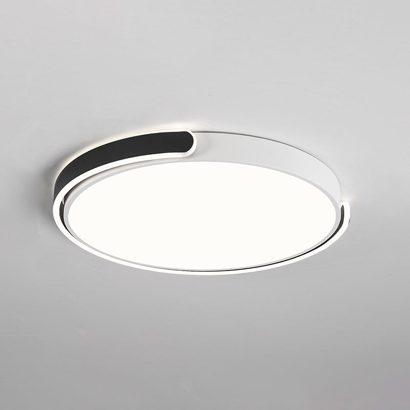 Moderne Stijl Metalen Led Flush Mount Plafond Lamp Fixtures Ronde 1-Light Led Flush Light