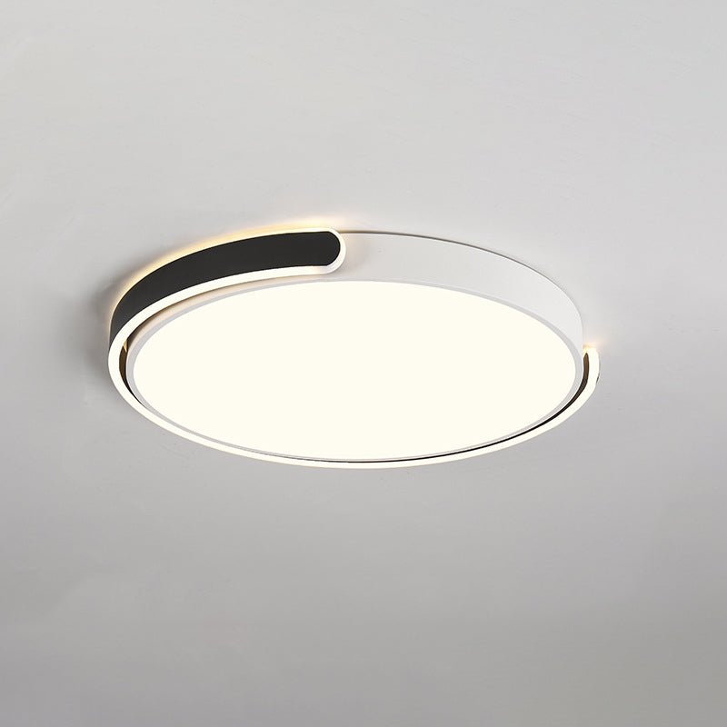 Moderne Stijl Metalen Led Flush Mount Plafond Lamp Fixtures Ronde 1-Light Led Flush Light