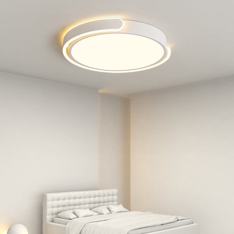 Moderne Stijl Metalen Led Flush Mount Plafond Lamp Fixtures Ronde 1-Light Led Flush Light