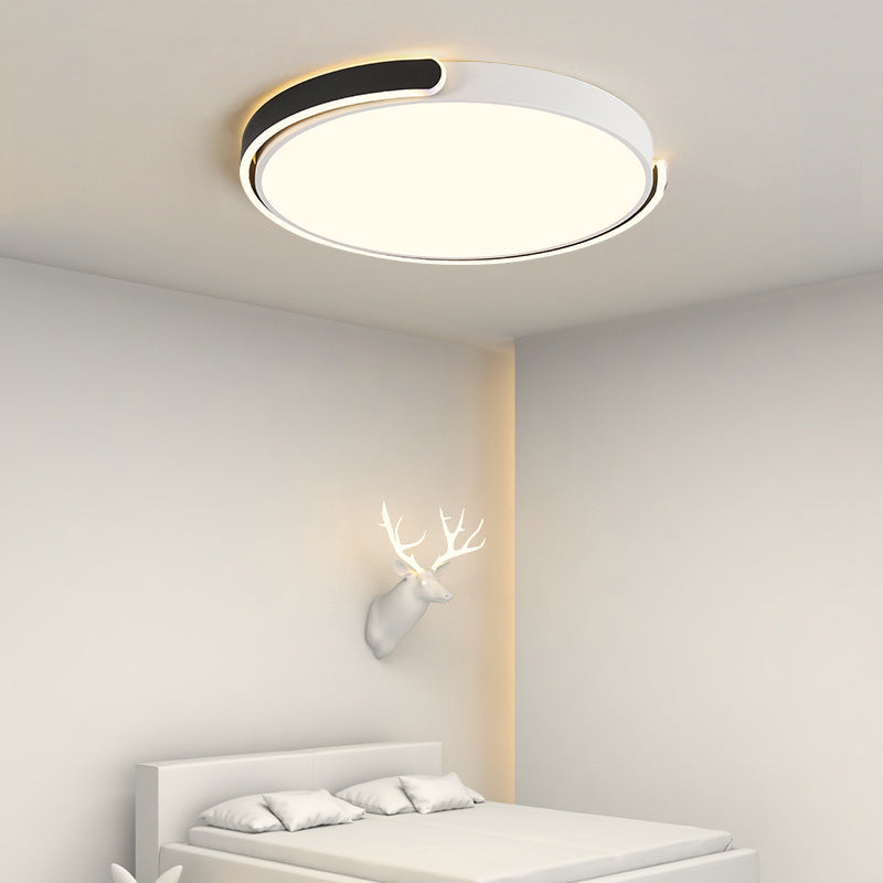 Moderne Stijl Metalen Led Flush Mount Plafond Lamp Fixtures Ronde 1-Light Led Flush Light