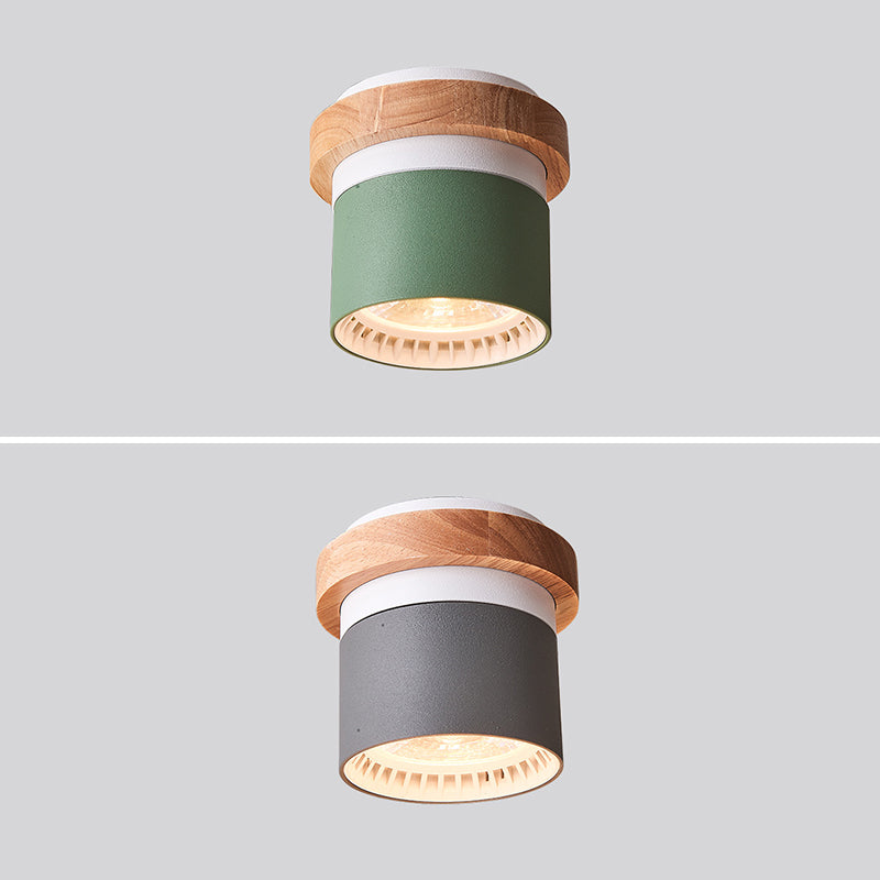 Metalen Ronde Vorm Flush Mount Armatuur Moderne Stijl 1 Hoofd Led Flush Licht