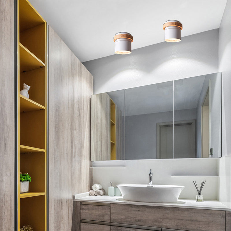 Metalen Ronde Vorm Flush Mount Armatuur Moderne Stijl 1 Hoofd Led Flush Licht