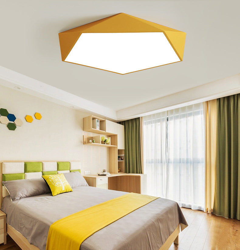 Metalen Geometrische Flush Mount Licht Moderne Stijl 1 Hoofd Flush Mount Led Lampen