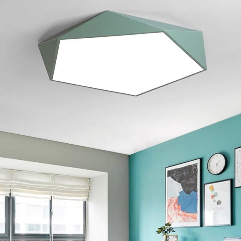 Metalen Geometrische Flush Mount Licht Moderne Stijl 1 Hoofd Flush Mount Led Lampen