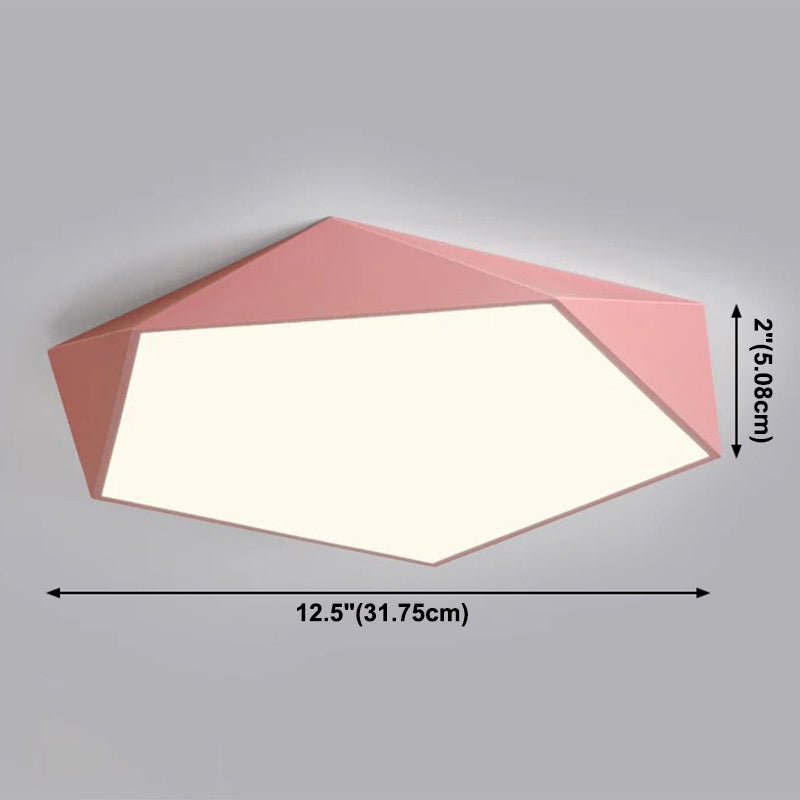 Metalen Geometrische Flush Mount Licht Moderne Stijl 1 Hoofd Flush Mount Led Lampen