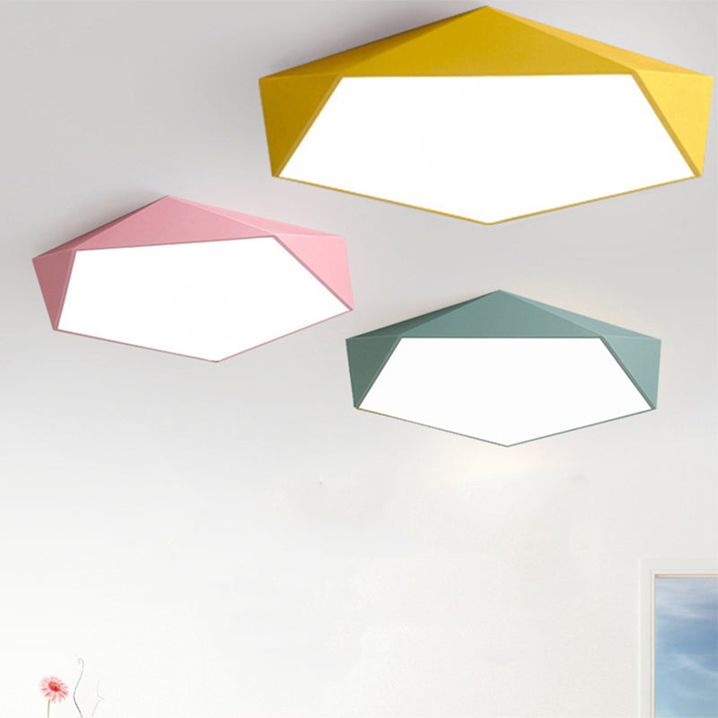 Metalen Geometrische Flush Mount Licht Moderne Stijl 1 Hoofd Flush Mount Led Lampen