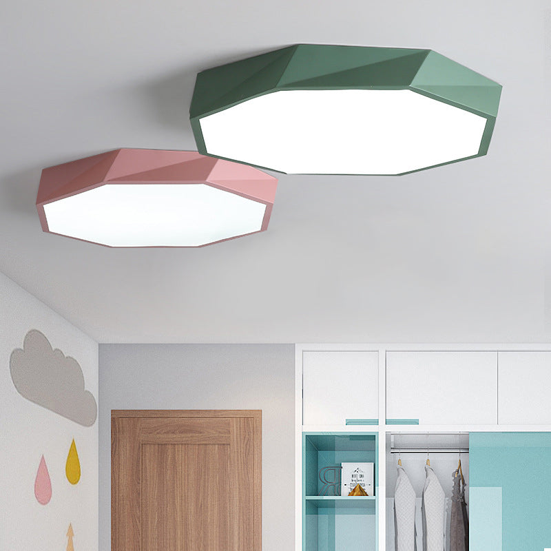 Hedendaagse Geometrische Flush Mount Light Metal 1 Light Led Flush Light