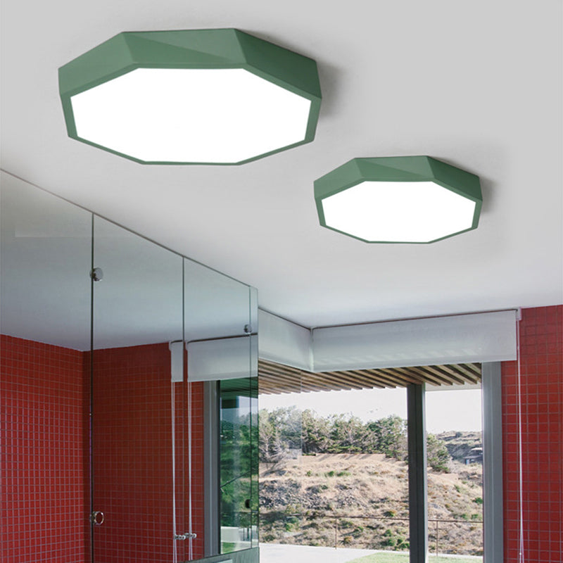 Hedendaagse Geometrische Flush Mount Light Metal 1 Light Led Flush Light