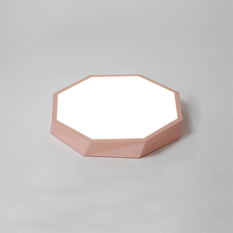 Hedendaagse Geometrische Flush Mount Light Metal 1 Light Led Flush Light