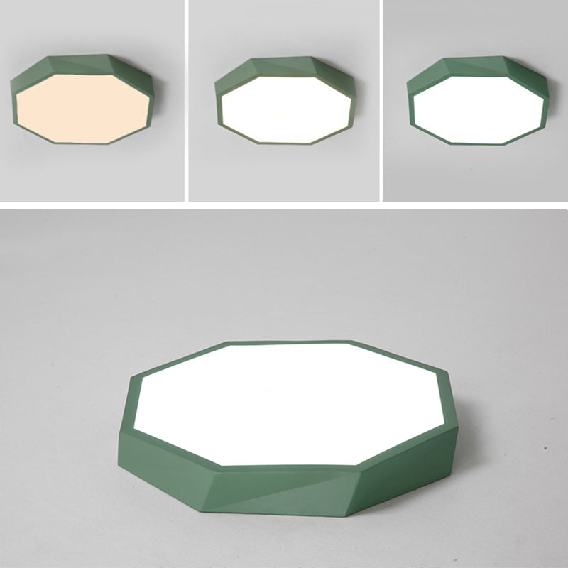 Hedendaagse Geometrische Flush Mount Light Metal 1 Light Led Flush Light