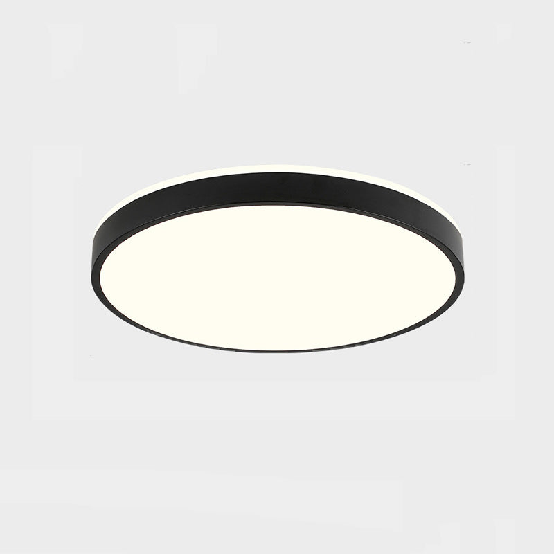 Metal Round Shaped Flush Mount Fixture Modern Style 1Head Led Flush Light