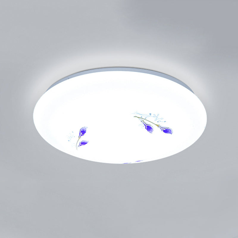 1-Cercle de lumière Flush Ceiling Light Fixture Modern Style Metal Led Flush Mount