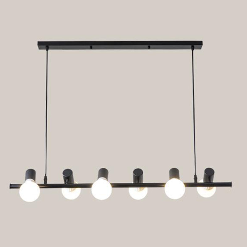 Modern Chandelier Bubble Island Lights Metal Island Ceiling Light in Black