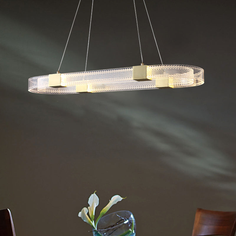 8 Light Geometric Island Pendant Lighting Modern Chandelier Metal Island Lights in Gold