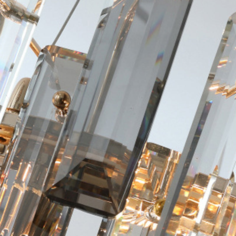 Luci d'isola geometrica cristallina Modern Lampadella 7 illuminazione isola luminosa in oro