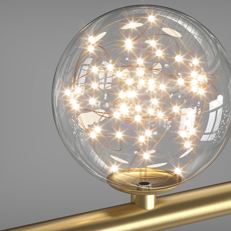 Modern Pendant Light Geometric Island Light Fixture Metal Island Lights in Gold