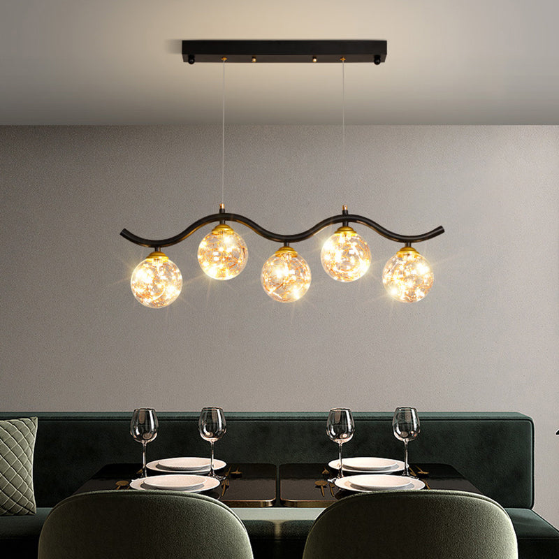 Modern Lighting Chandelier Globe Pendant Light 5 Light Metal Island Lights