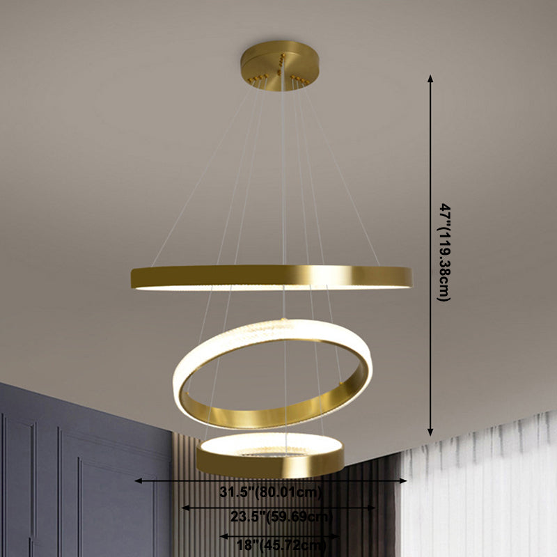 Luz moderna de lujo de lujo nórdico LED Candelier Light para sala de estar comedor