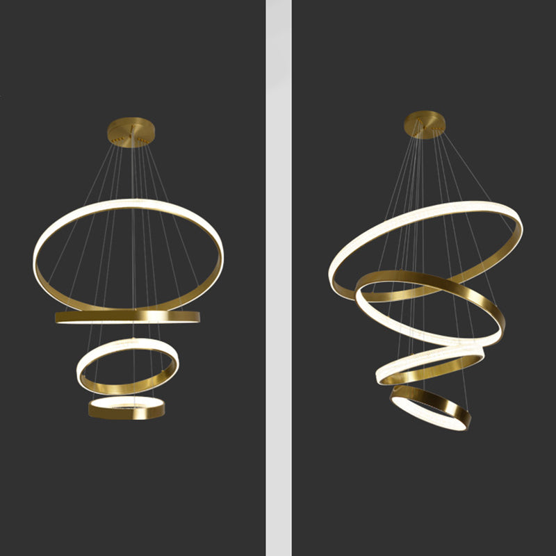 Luz moderna de lujo de lujo nórdico LED Candelier Light para sala de estar comedor