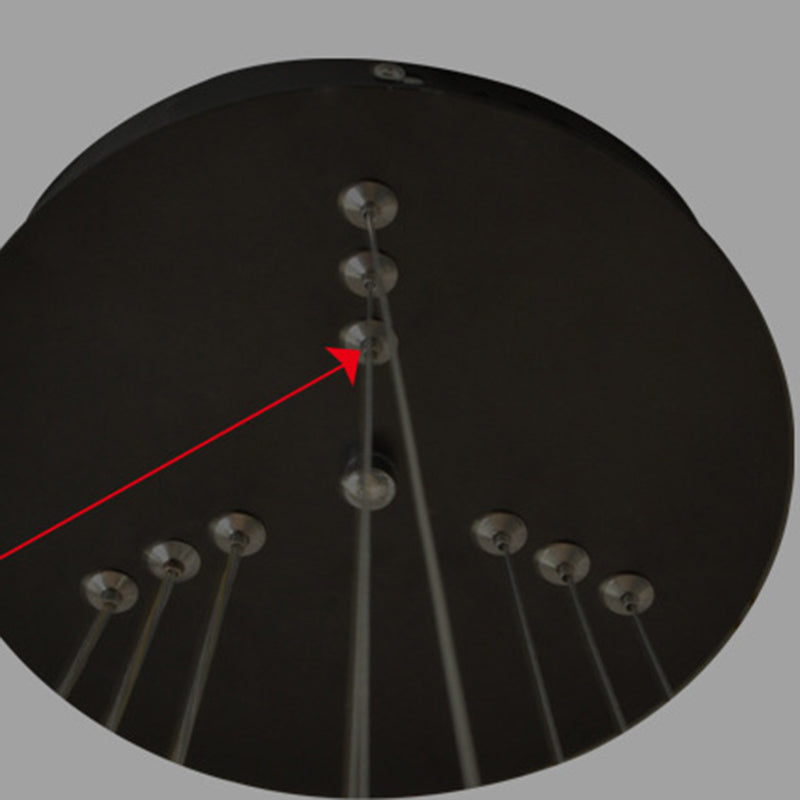 Luz moderna de lujo de lujo nórdico LED Candelier Light para sala de estar comedor