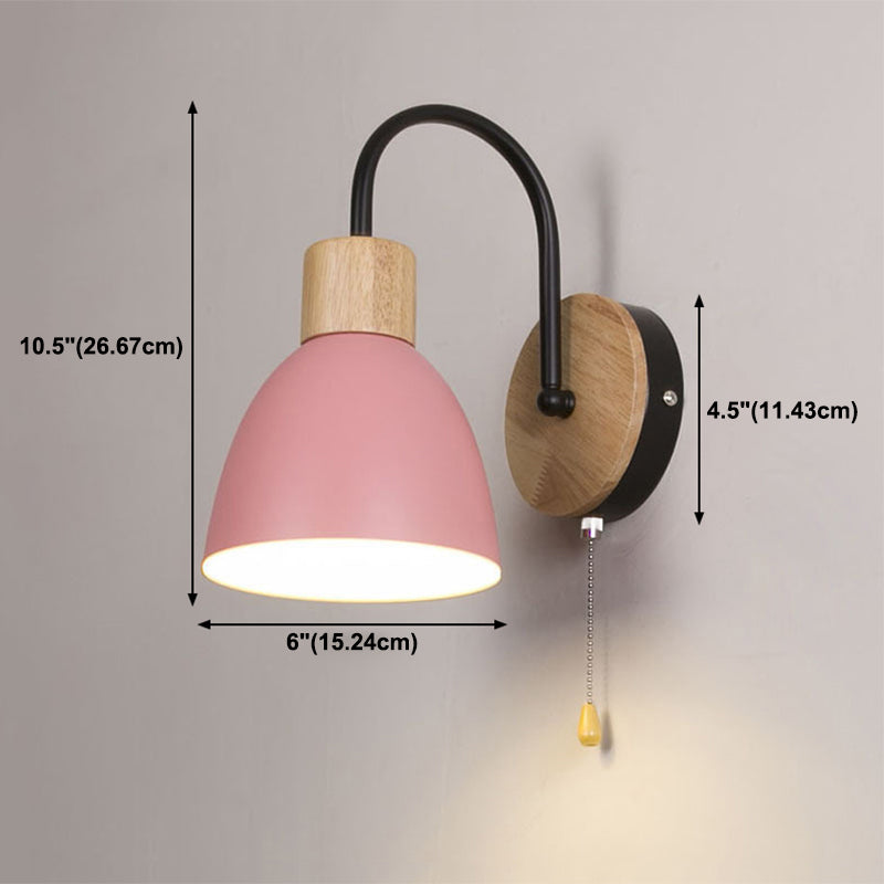 1 Licht geometrische Schatten Wandleuchte modren nordische Macarons Stil Metallwand