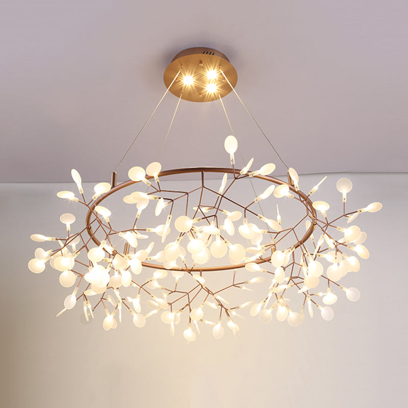 Large Modern Chandelier Orbicular Chandelier Lights Metal Orb Chandelier for Living Room