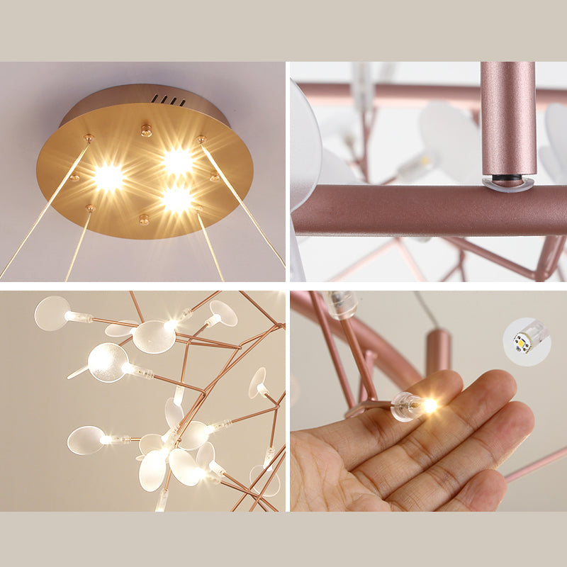 Large Modern Chandelier Orbicular Chandelier Lights Metal Orb Chandelier for Living Room