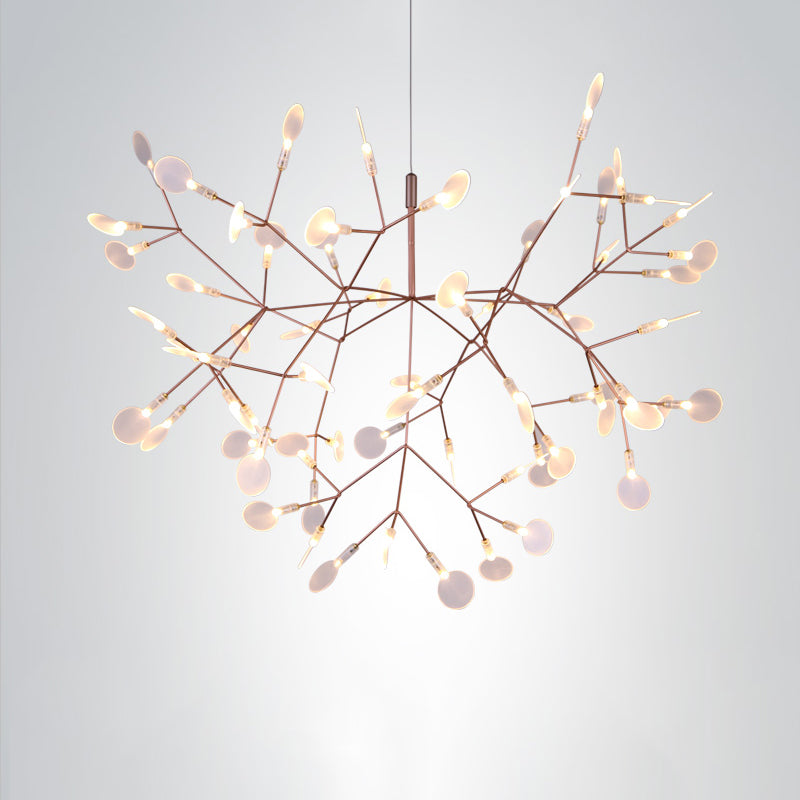 Candeliers modernos para accesorios de iluminación de araña redonda de vestíbulo con sombra acrílica