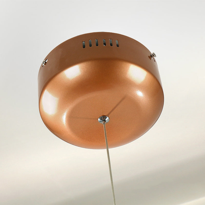 Candeliers modernos para accesorios de iluminación de araña redonda de vestíbulo con sombra acrílica