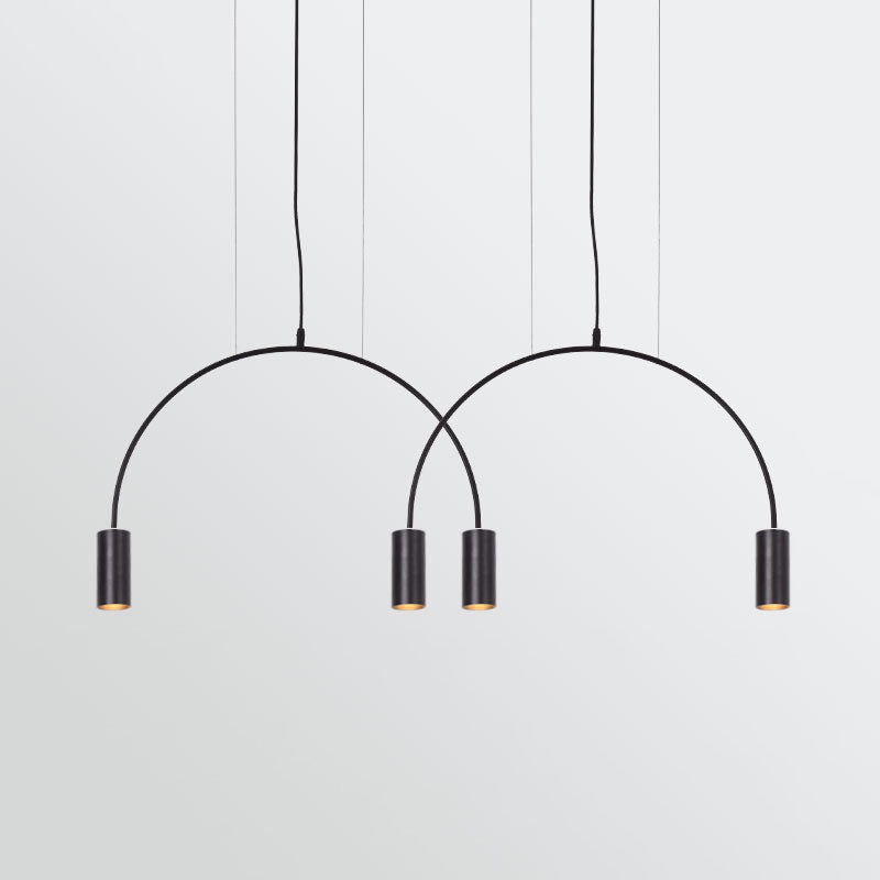 Luz de lámpara de araña colgante de estilo simple y simple para bar de comedor