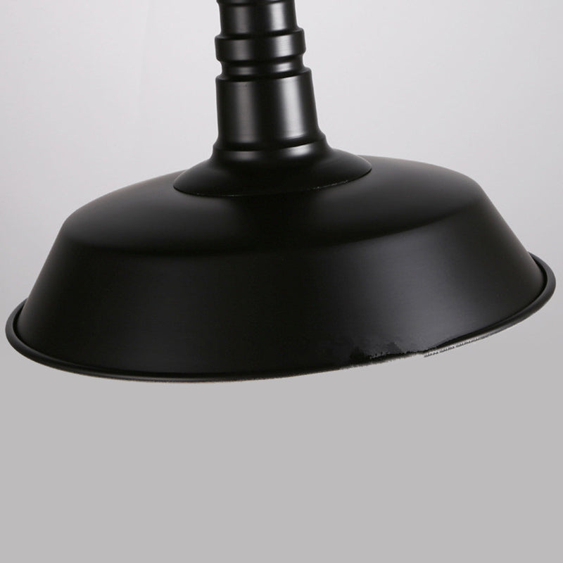 Modern Industrial Barn Shade Hanging Light, Macaron Metal 1-Light Pendant Lighting