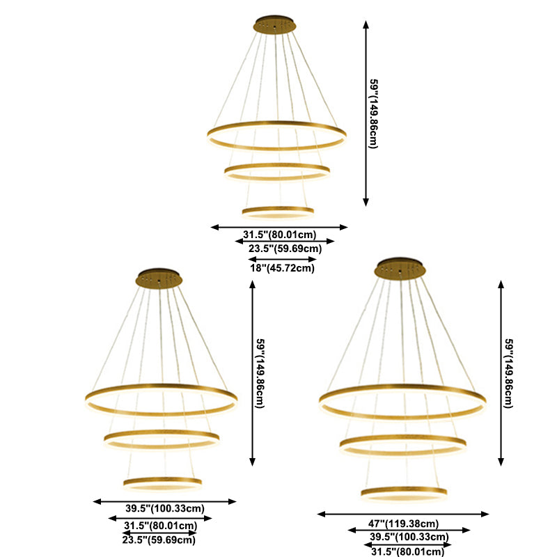 Característica moderna de estilo simple LED lámpara Luz para comedor para comedor de sala de estar dormitorio