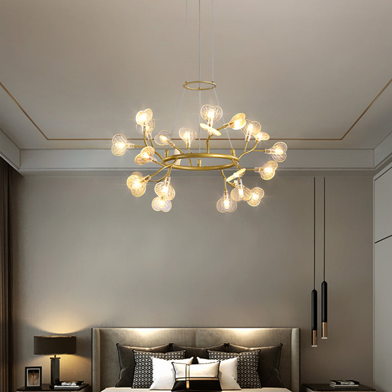 Landeliers modernos para comedor accesorios de luz orbicular colgante de lámpara de metal