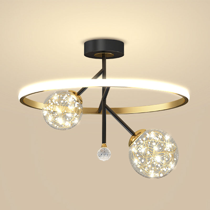 Geometrie-Unterputzleuchten Moderne halbbündige Deckenleuchten aus Metall