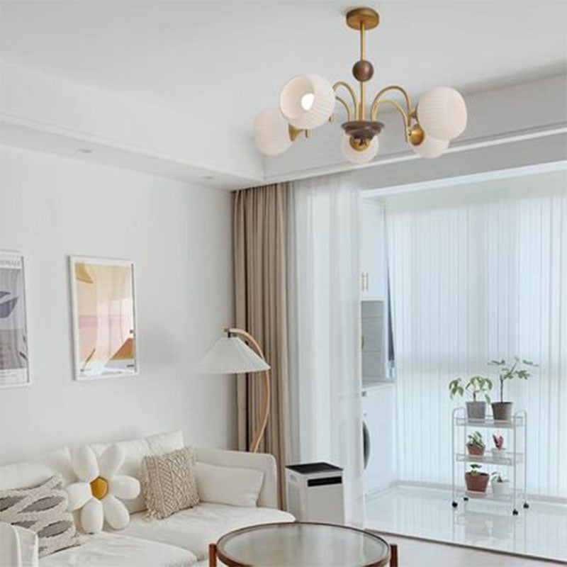 Luz de colgante de techo de lámpara geométrica Luces de lámpara de lámpara múltiple de estilo de metal moderno