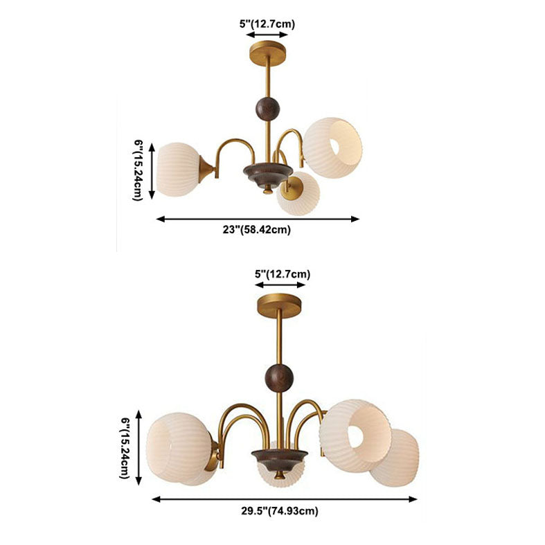 Luz de colgante de techo de lámpara geométrica Luces de lámpara de lámpara múltiple de estilo de metal moderno