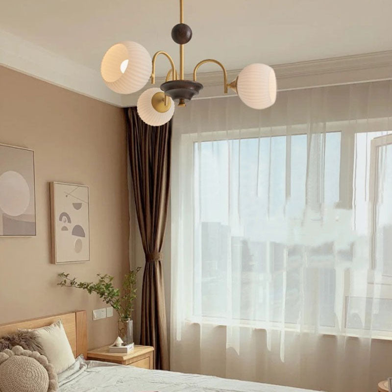 Luz de colgante de techo de lámpara geométrica Luces de lámpara de lámpara múltiple de estilo de metal moderno