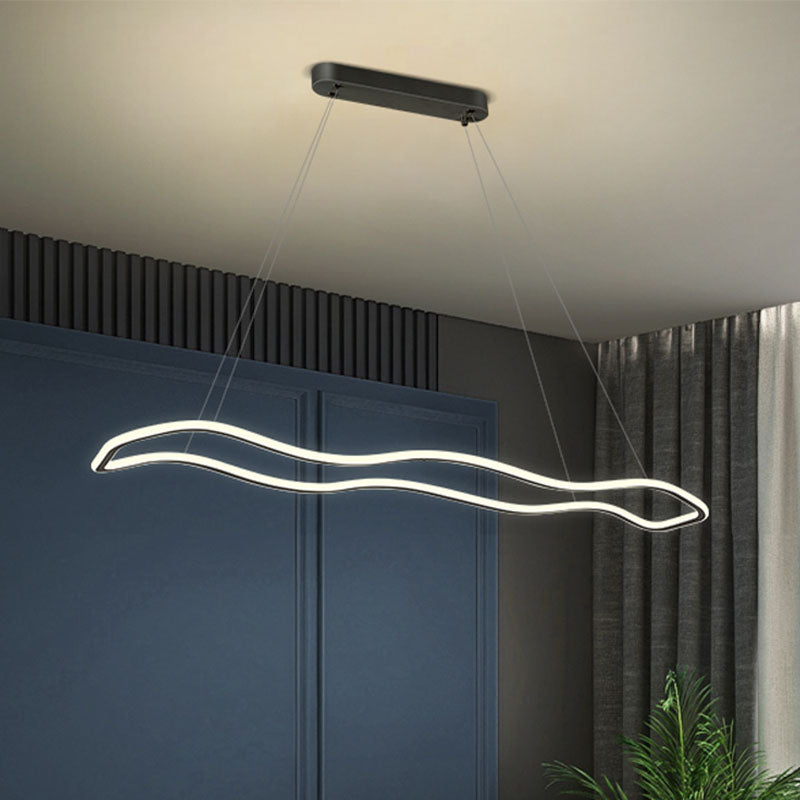 Wedelnde aufgehängte Beleuchtungsstoffe moderne Kronleuchter für Esszimmer Acryl