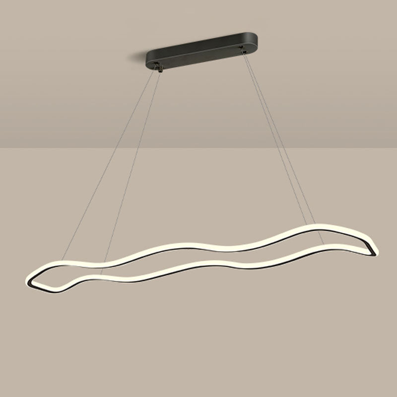 Wedelnde aufgehängte Beleuchtungsstoffe moderne Kronleuchter für Esszimmer Acryl