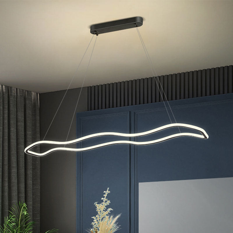 Wedelnde aufgehängte Beleuchtungsstoffe moderne Kronleuchter für Esszimmer Acryl