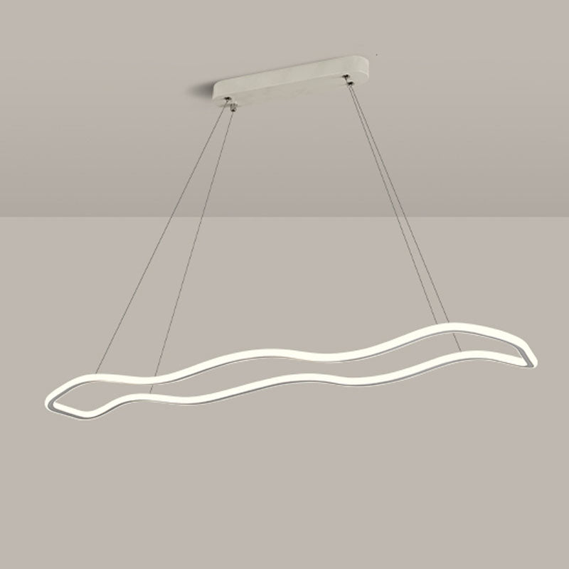 Wedelnde aufgehängte Beleuchtungsstoffe moderne Kronleuchter für Esszimmer Acryl