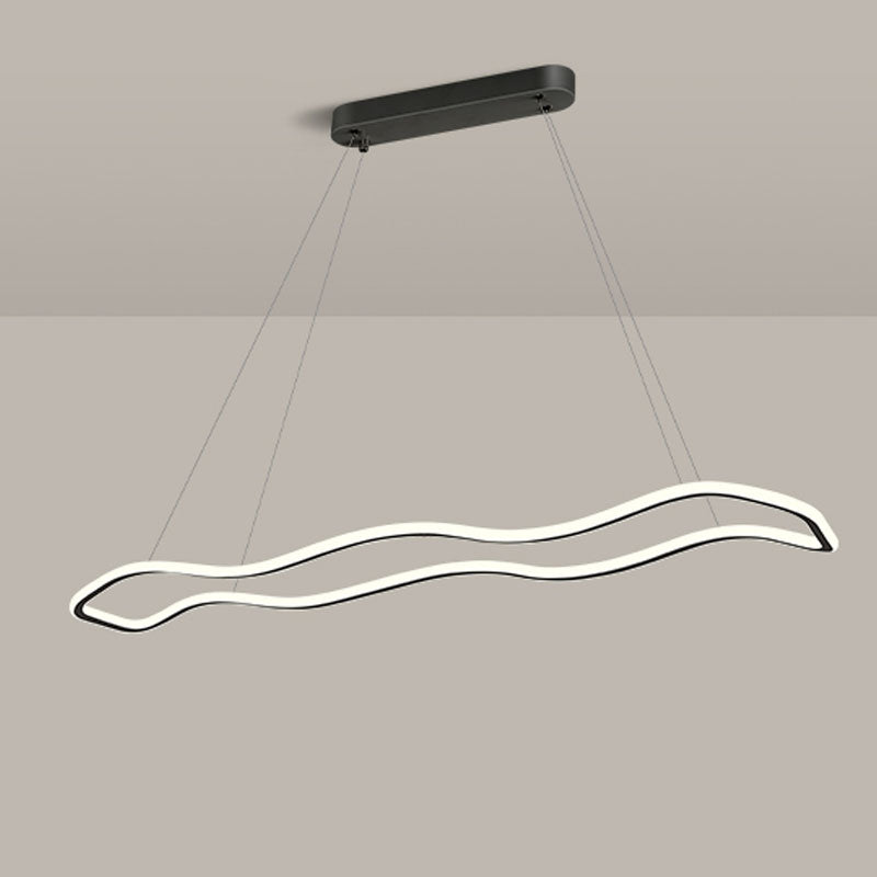 Wedelnde aufgehängte Beleuchtungsstoffe moderne Kronleuchter für Esszimmer Acryl