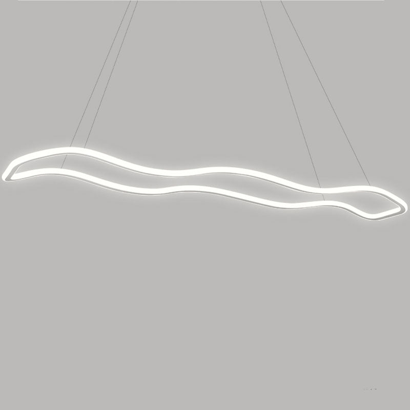 Wedelnde aufgehängte Beleuchtungsstoffe moderne Kronleuchter für Esszimmer Acryl